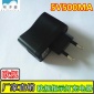  欧规充电器 充电头5V 500MA usb适配器 带指示灯 USB充电器